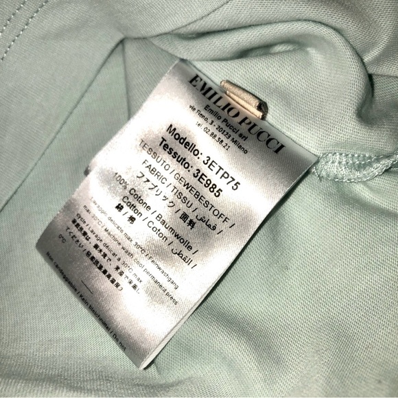 Sz XS Pucci Pisces Fish Logo Print Cotton T-Shirt - Picture 14 of 14